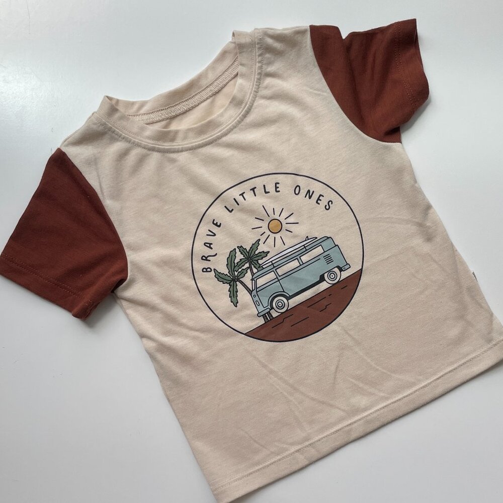 Brave Little Ones Retro Toddler Short Sleeve Tshirt